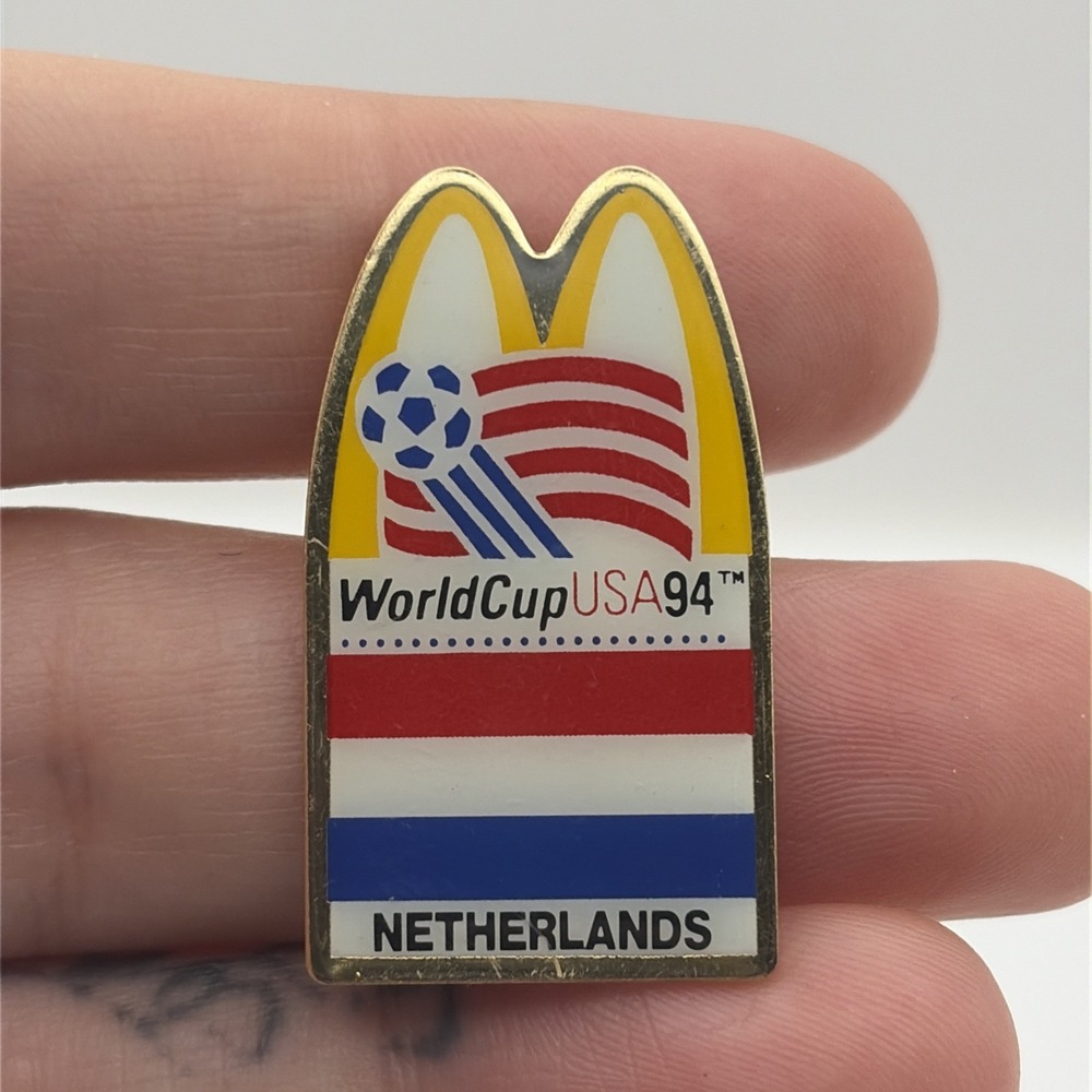 World Cup USA 1994 Soccer McDonald’s Netherlands Flag Lapel Hat Pin
